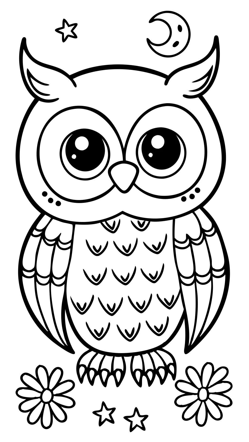 coloring pages of cute owls